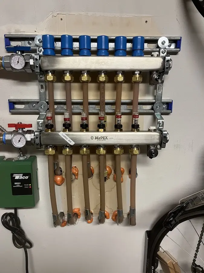 Plumber performing Leak Detection at a residential property in Knightdale